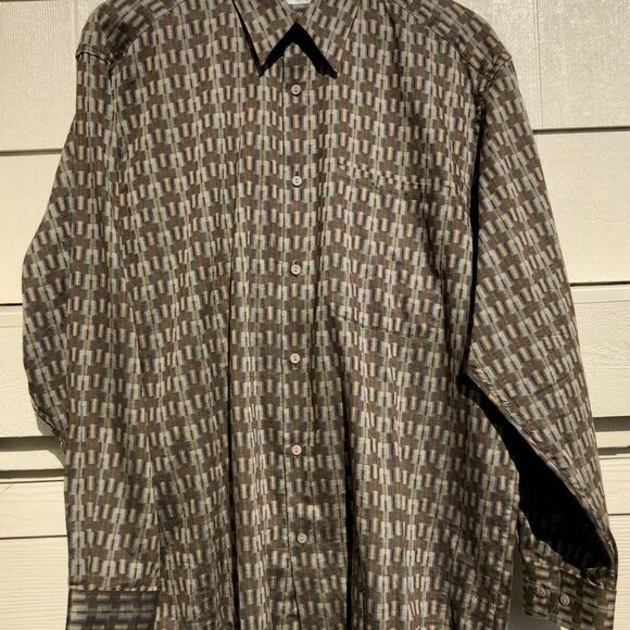 JHANE BARNES Button Front Shirt Woven Japan Fabric - Picture 1 of 3